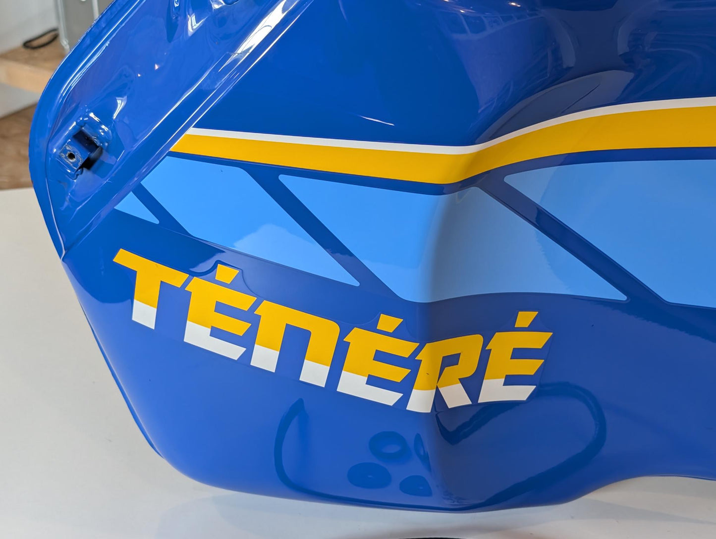 Yamaha XT600Z 3AJ Benzintank Kraftstofftank 3AJ-24110 blau Faraway blue gebraucht