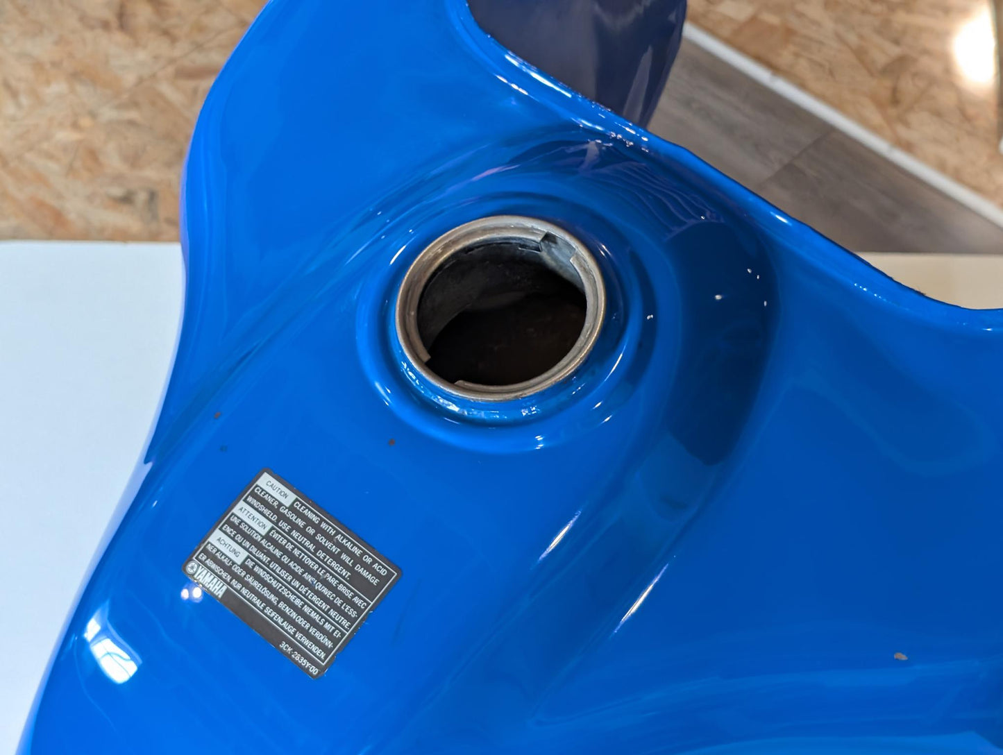 Yamaha XT600Z 3AJ Benzintank Kraftstofftank 3AJ-24110 blau Faraway blue gebraucht