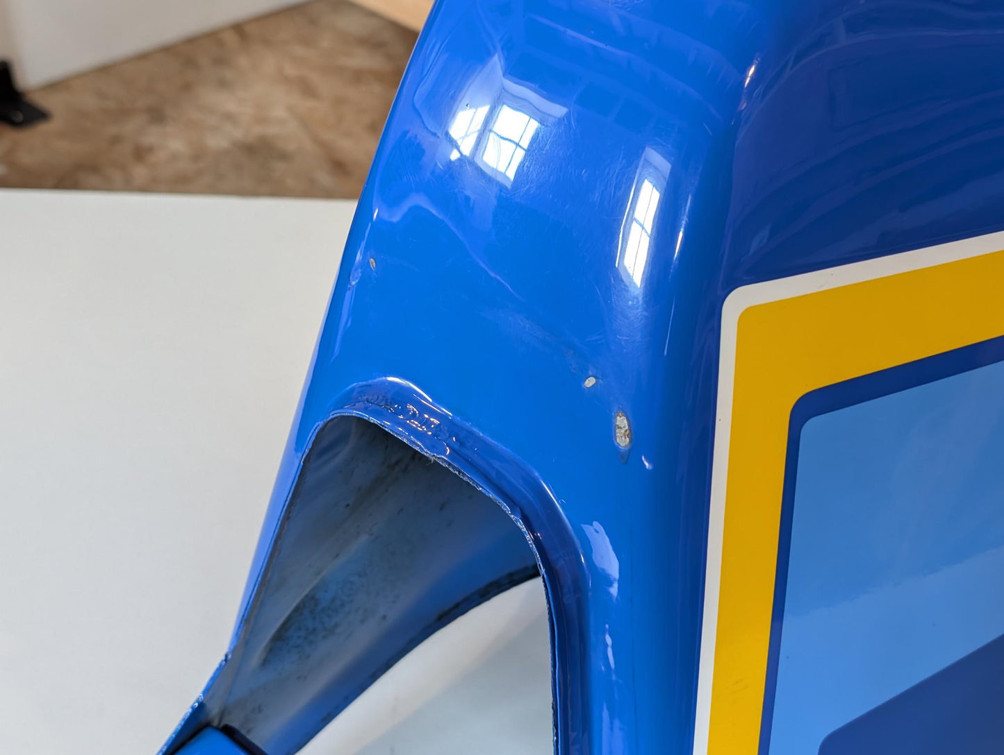 Yamaha XT600Z 3AJ Benzintank Kraftstofftank 3AJ-24110 blau Faraway blue gebraucht