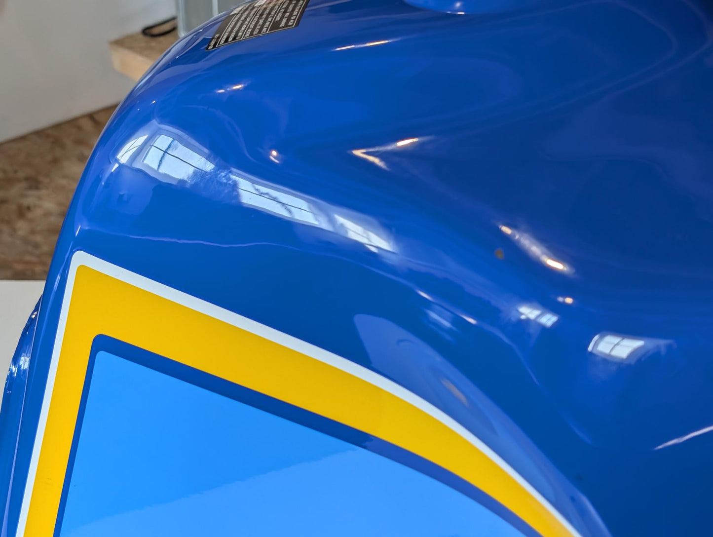 Yamaha XT600Z 3AJ Benzintank Kraftstofftank 3AJ-24110 blau Faraway blue gebraucht
