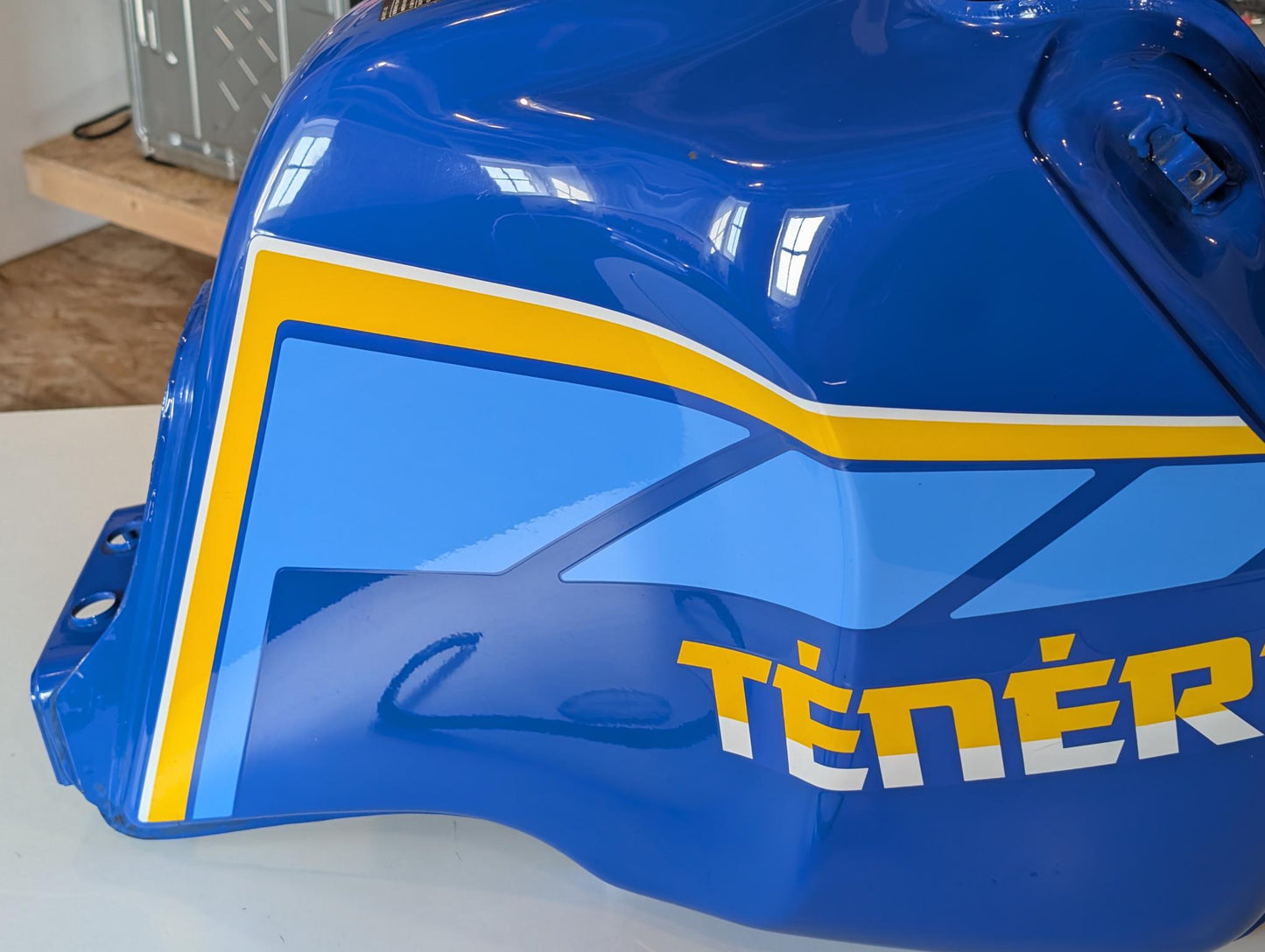 Yamaha XT600Z 3AJ Benzintank Kraftstofftank 3AJ-24110 blau Faraway blue gebraucht