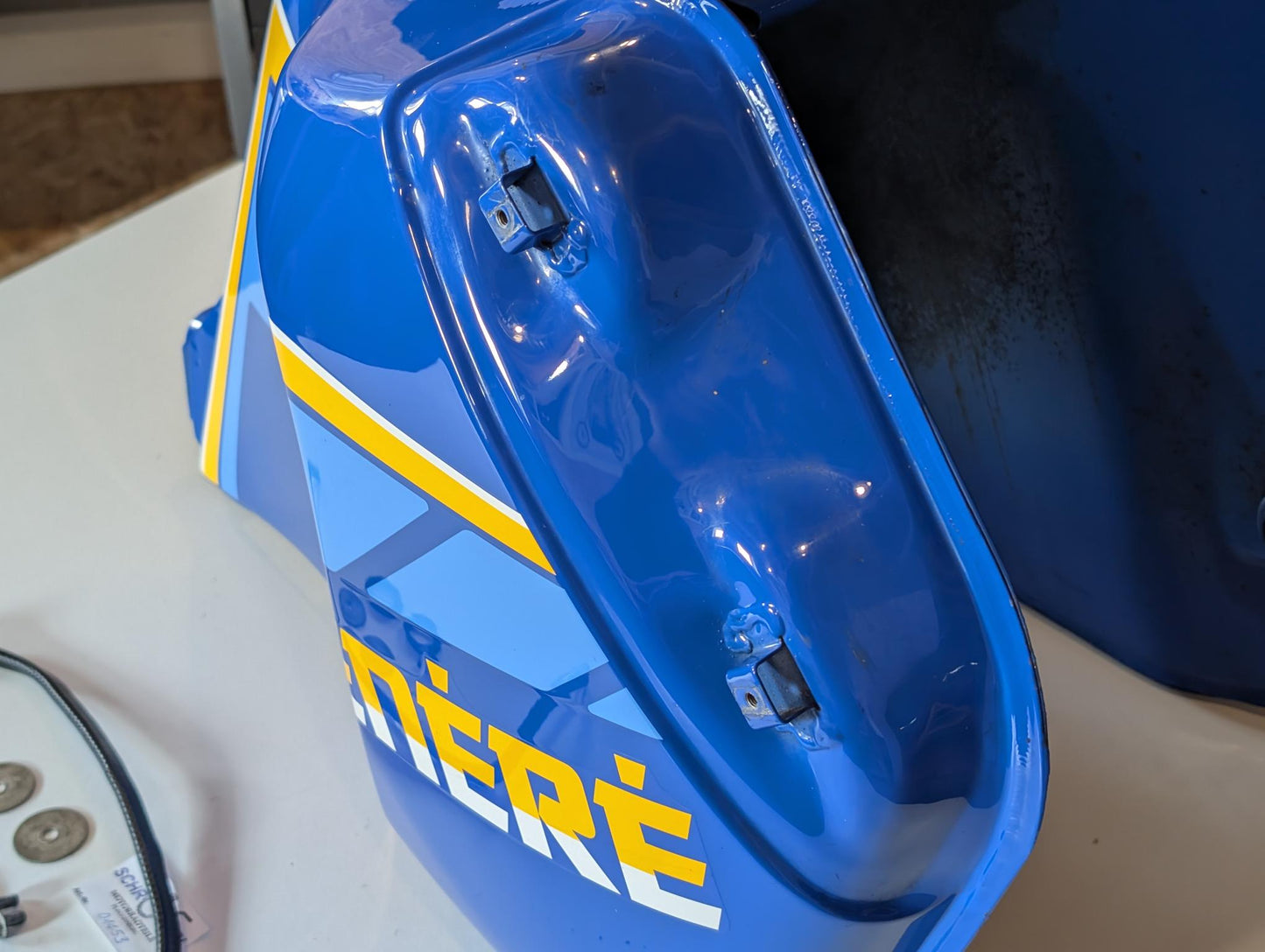 Yamaha XT600Z 3AJ Benzintank Kraftstofftank 3AJ-24110 blau Faraway blue gebraucht