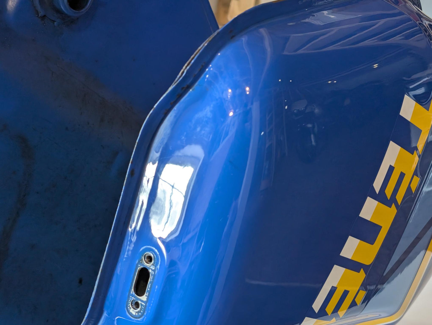 Yamaha XT600Z 3AJ Benzintank Kraftstofftank 3AJ-24110 blau Faraway blue gebraucht