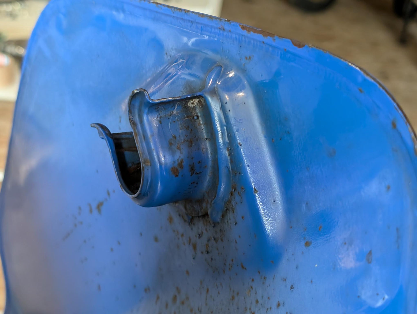 Yamaha XT600Z 3AJ Benzintank Kraftstofftank 3AJ-24110 blau Faraway blue gebraucht