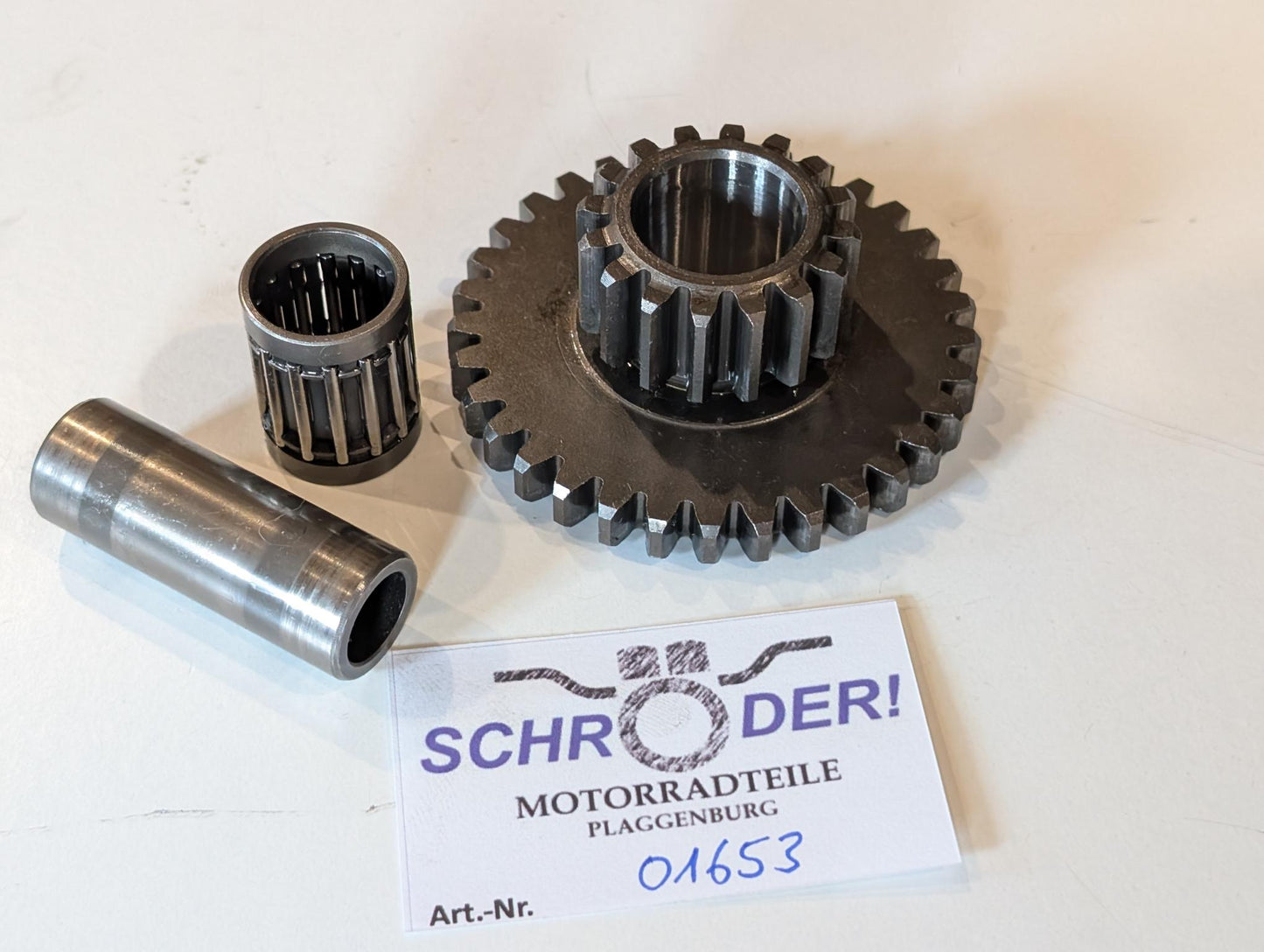 Yamaha XT600Z 1VJ Anlasser Zwischenzahnrad 1VJ-15517-00 Lager 93310-217R7 Welle 1VJ-15522-00, gebraucht