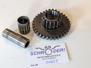 Yamaha XT600Z 1VJ Anlasser Zwischenzahnrad 1VJ-15517-00 Lager 93310-217R7 Welle 1VJ-15522-00, gebraucht