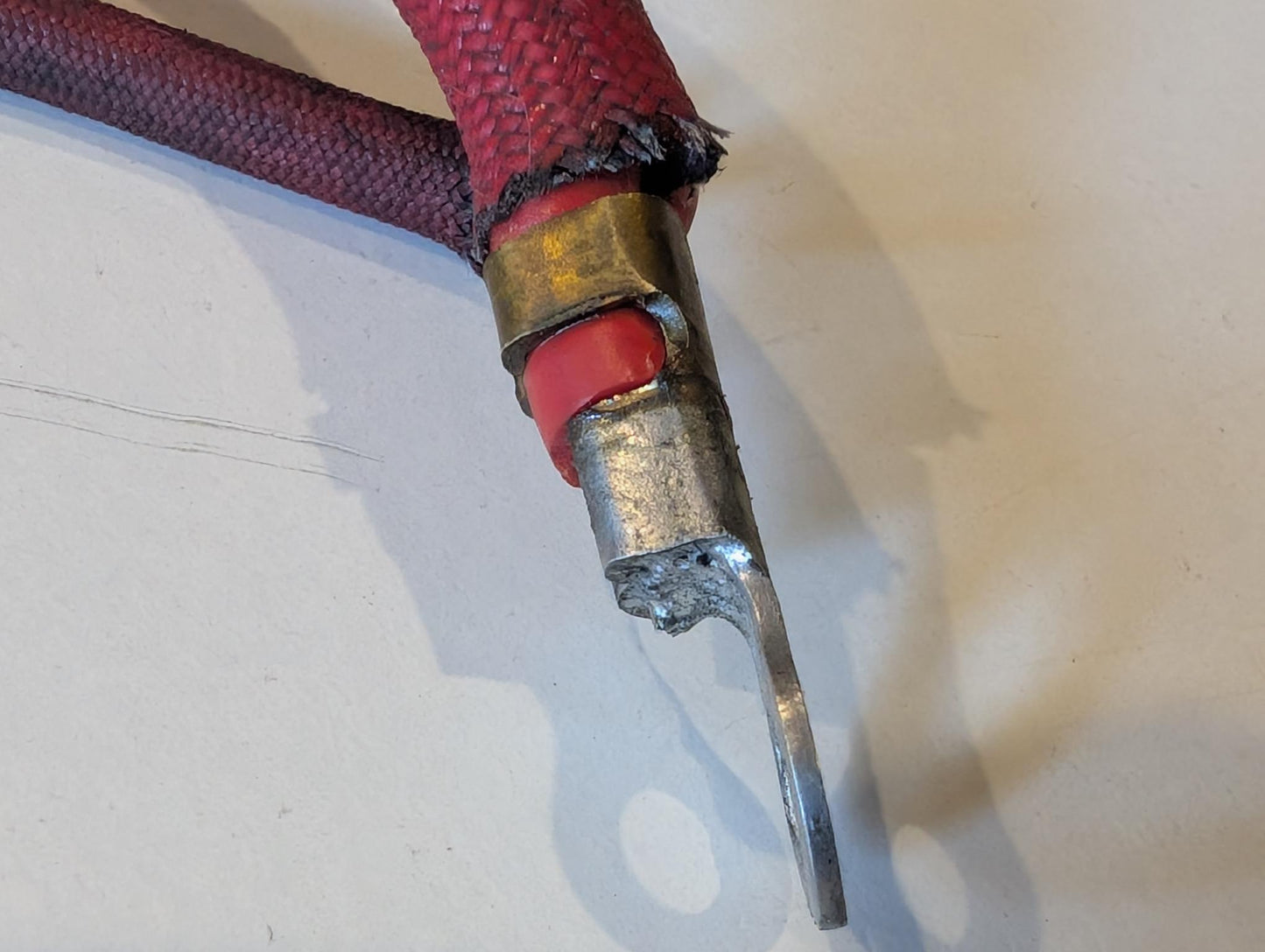 Yamaha XT600Z 1VJ Anlasserkabel Batteriekabel Pluskabel Rotes positives Kabel 1VJ-82115-00 mit Sicherung, gebraucht