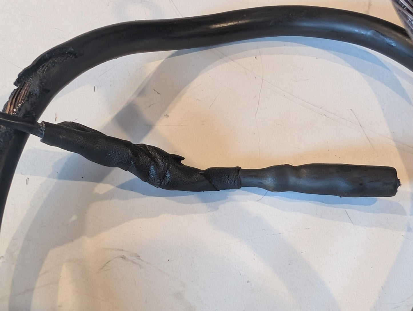 Yamaha XT600Z 1VJ Anlasserkabel Batteriekabel Minuskabel schwarzes Negatives Kabel 1VJ-82116-00, gebraucht