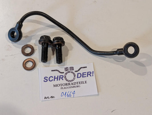 Yamaha XT600Z 3AJ 3TB Ölleitung Förderleitung Getriebe 3AJ-13161-00 mit Schrauben, gebraucht