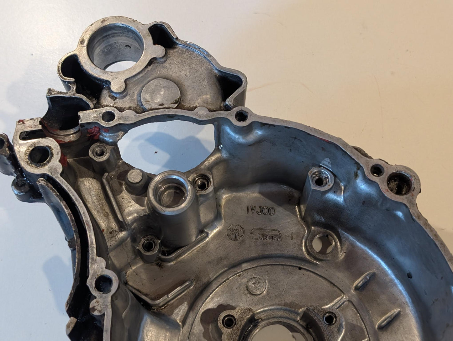Yamaha XT600Z 1VJ 3AJ 3TB Kurbelgehäusedeckel 1VJ-15411-00 Lichtmaschine Lichtmaschinendeckel , gebraucht