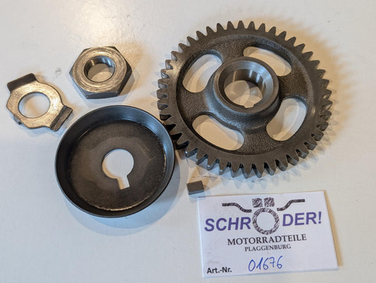 Yamaha XT600Z 1VJ 3AJ 3TB Zahnrad Ausgleichswelle 5Y1-11531-00 Scheibe 34K-11145-00 Mutter 90170-16343 Passfeder 90282-05013, gebraucht