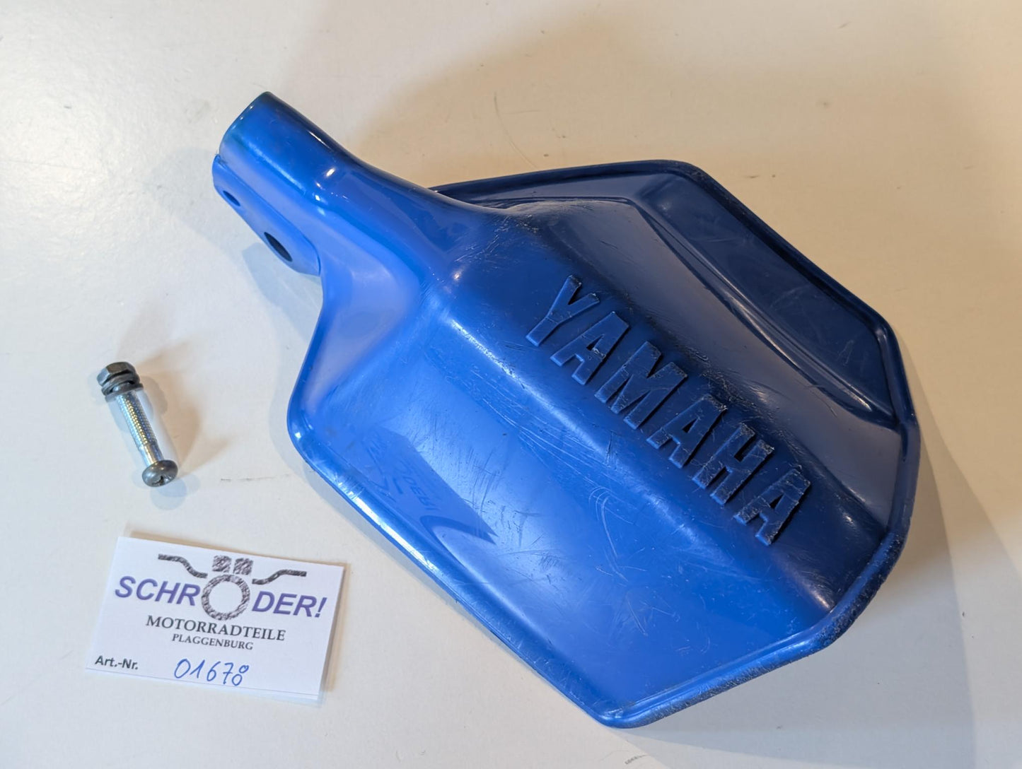 Yamaha XT600Z 1VJ 3AJ Handprotektor links 1VJ-26141-00 Handschutz blau, gebraucht