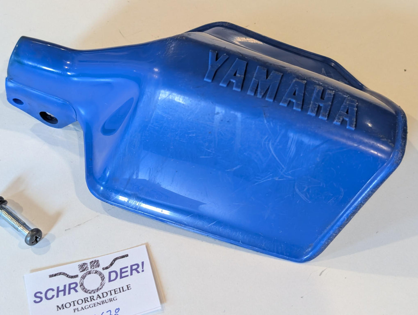 Yamaha XT600Z 1VJ 3AJ Handprotektor links 1VJ-26141-00 Handschutz blau, gebraucht