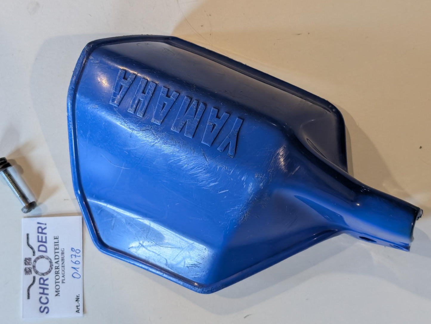 Yamaha XT600Z 1VJ 3AJ Handprotektor links 1VJ-26141-00 Handschutz blau, gebraucht
