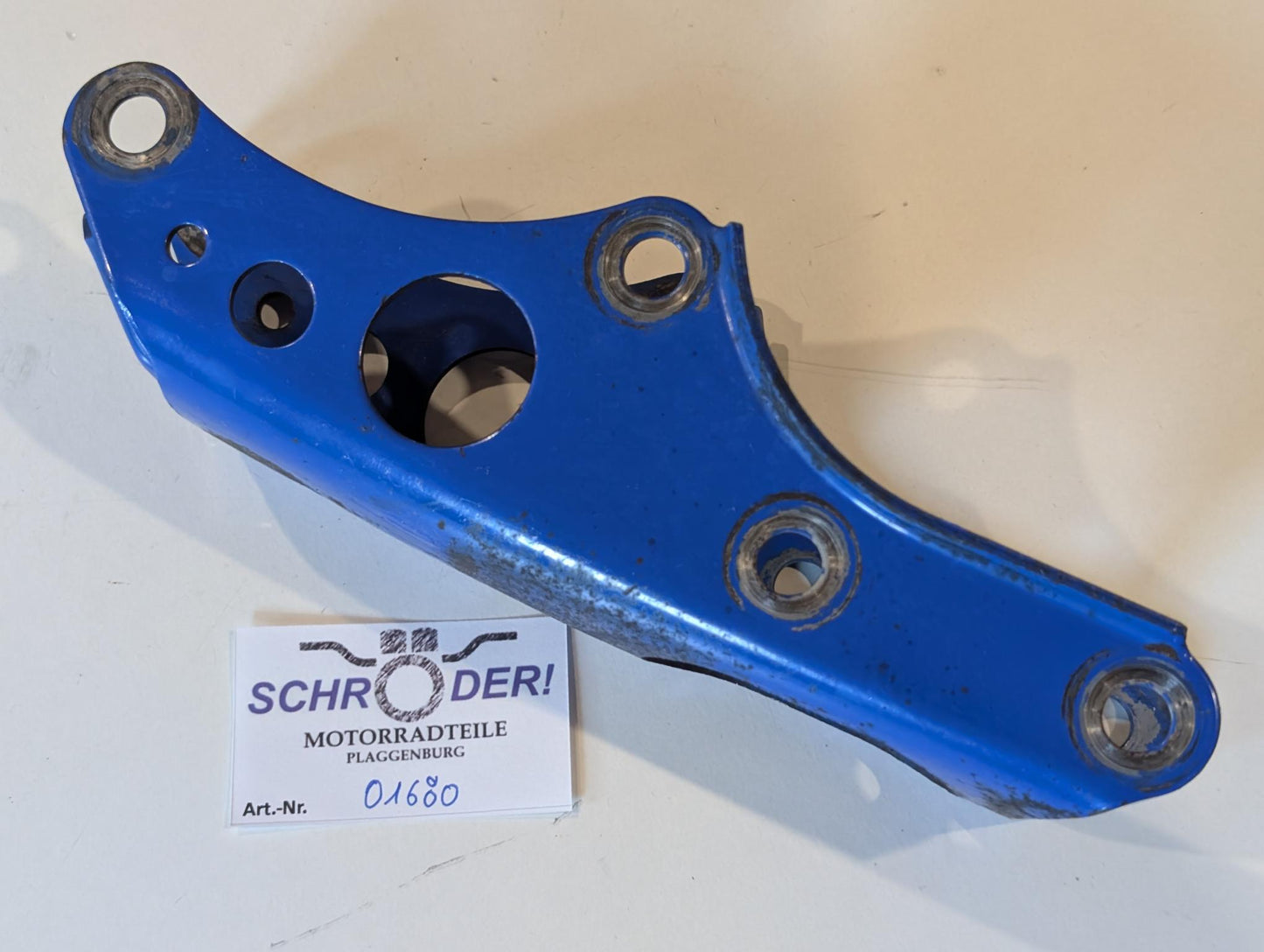 Yamaha XT600Z 1VJ 3AJ Motorhalter Stütze 1VJ-21316-00 Motorhalterung blau, gebraucht