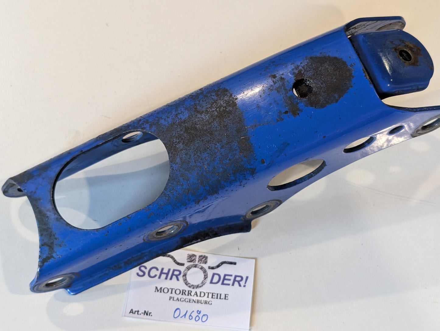 Yamaha XT600Z 1VJ 3AJ Motorhalter Stütze 1VJ-21316-00 Motorhalterung blau, gebraucht