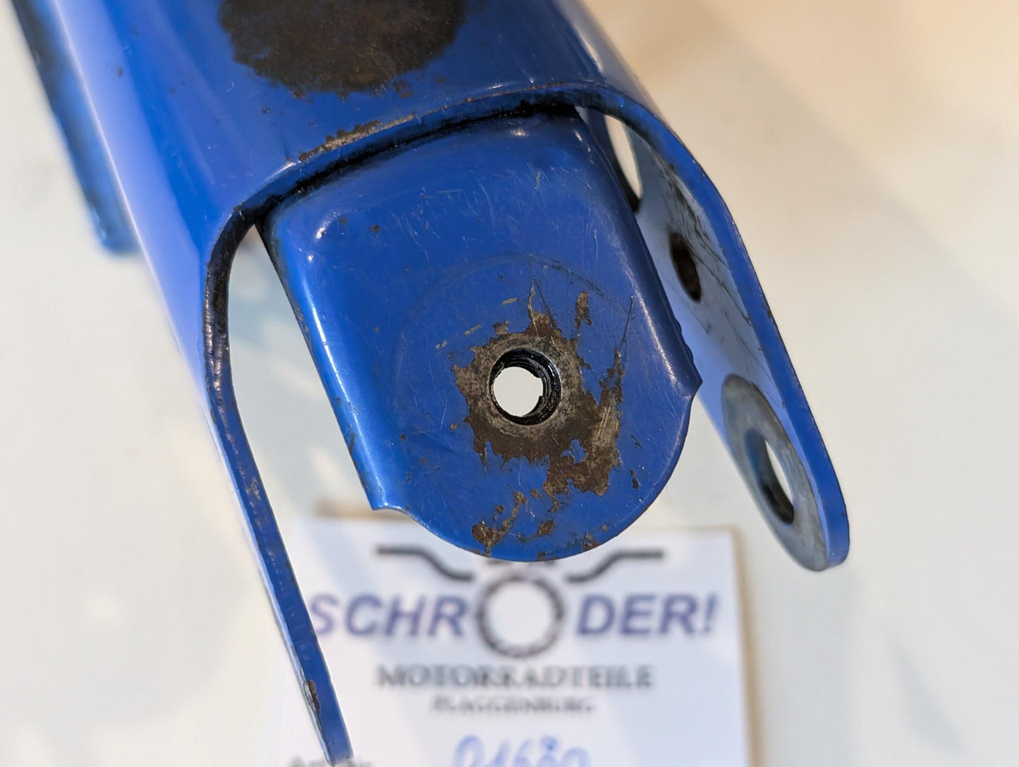 Yamaha XT600Z 1VJ 3AJ Motorhalter Stütze 1VJ-21316-00 Motorhalterung blau, gebraucht