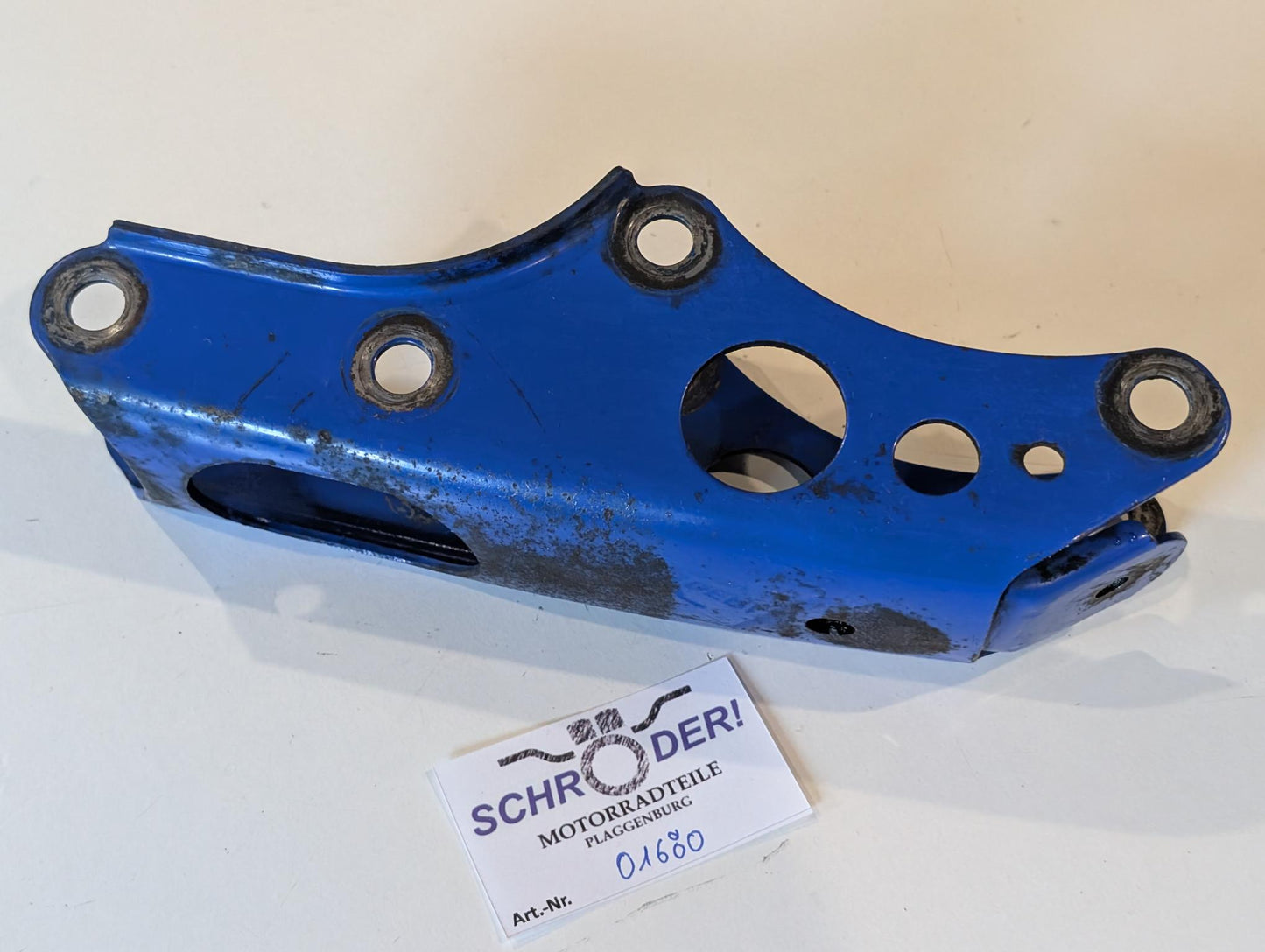 Yamaha XT600Z 1VJ 3AJ Motorhalter Stütze 1VJ-21316-00 Motorhalterung blau, gebraucht