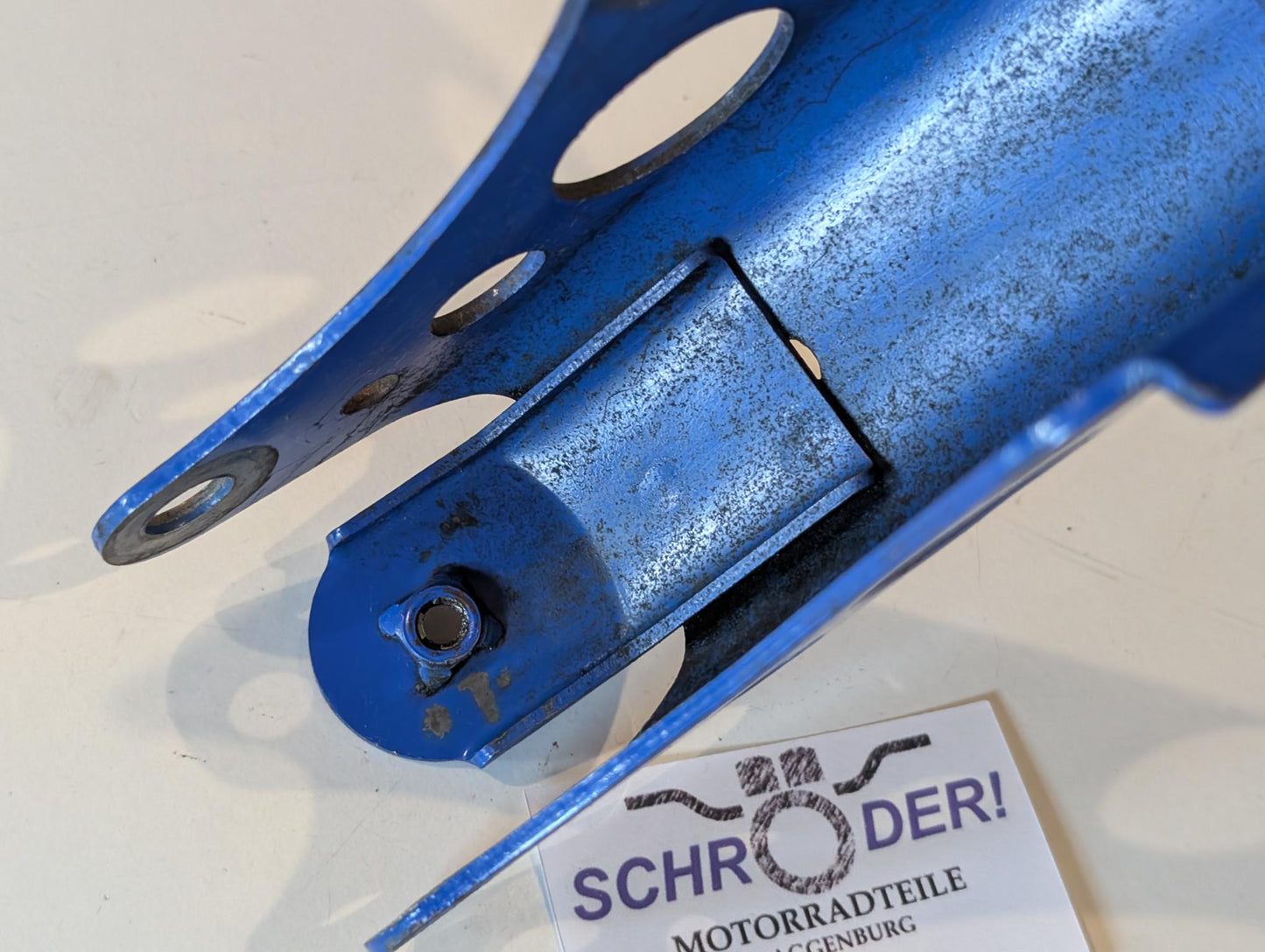 Yamaha XT600Z 1VJ 3AJ Motorhalter Stütze 1VJ-21316-00 Motorhalterung blau, gebraucht