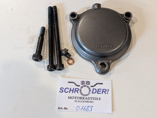 Yamaha XT600Z 1VJ 3AJ 3TB Ölfilterdeckel 2WK-13447-00 mit Schrauben 90109-06419, gebraucht
