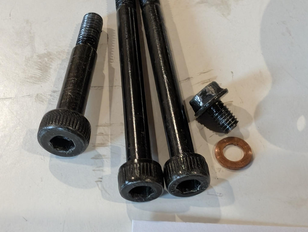 Yamaha XT600Z 1VJ 3AJ 3TB Ölfilterdeckel 2WK-13447-00 mit Schrauben 90109-06419, gebraucht
