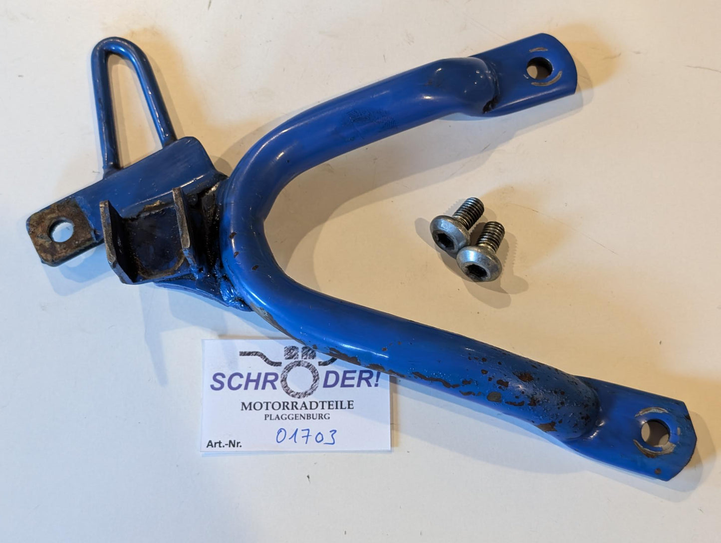 Yamaha XT600Z 1VJ Fussrastenhalter Konsole hinten rechts 1VJ-27442-00 mit Schrauben, gebraucht