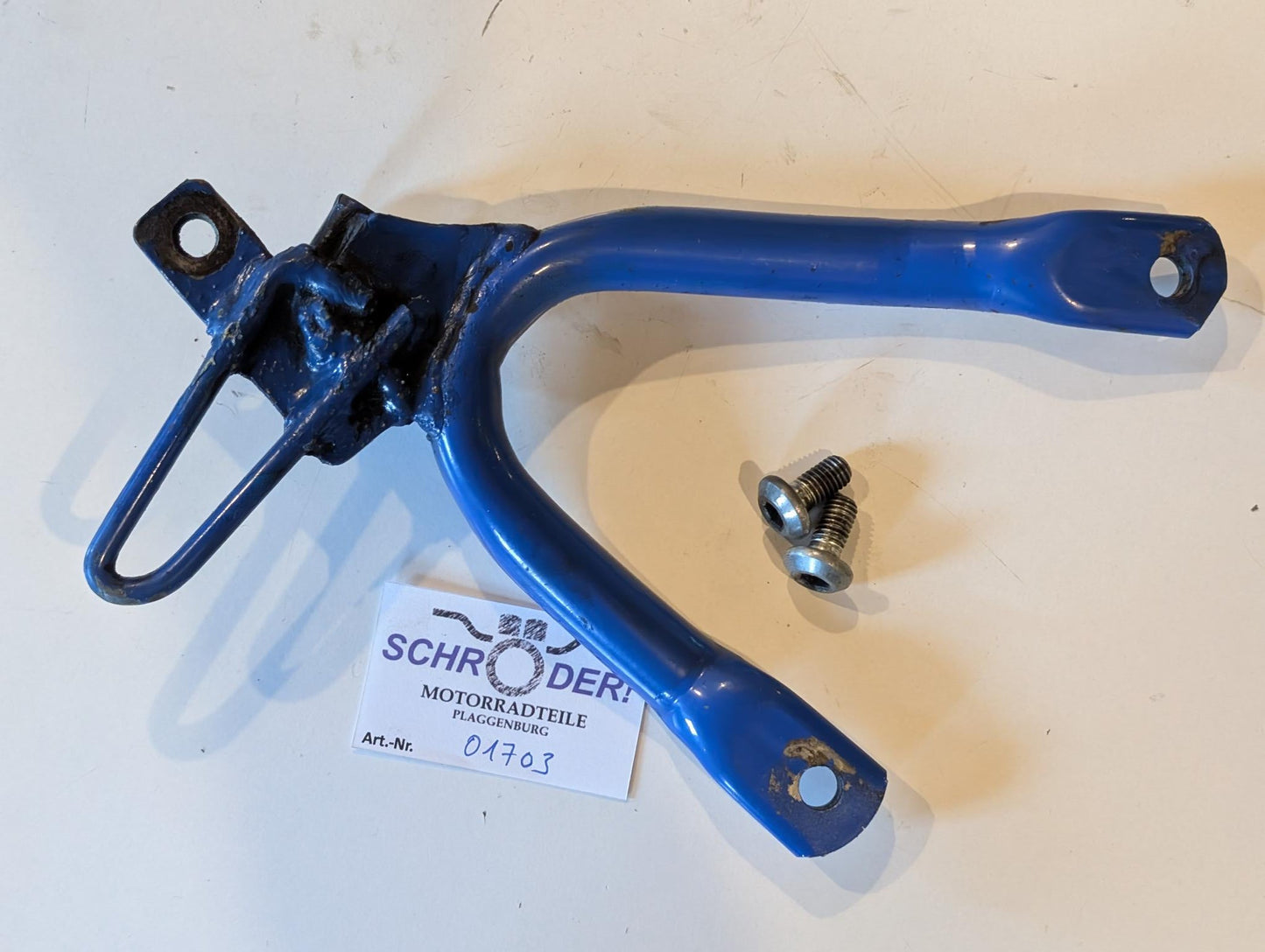 Yamaha XT600Z 1VJ Fussrastenhalter Konsole hinten rechts 1VJ-27442-00 mit Schrauben, gebraucht
