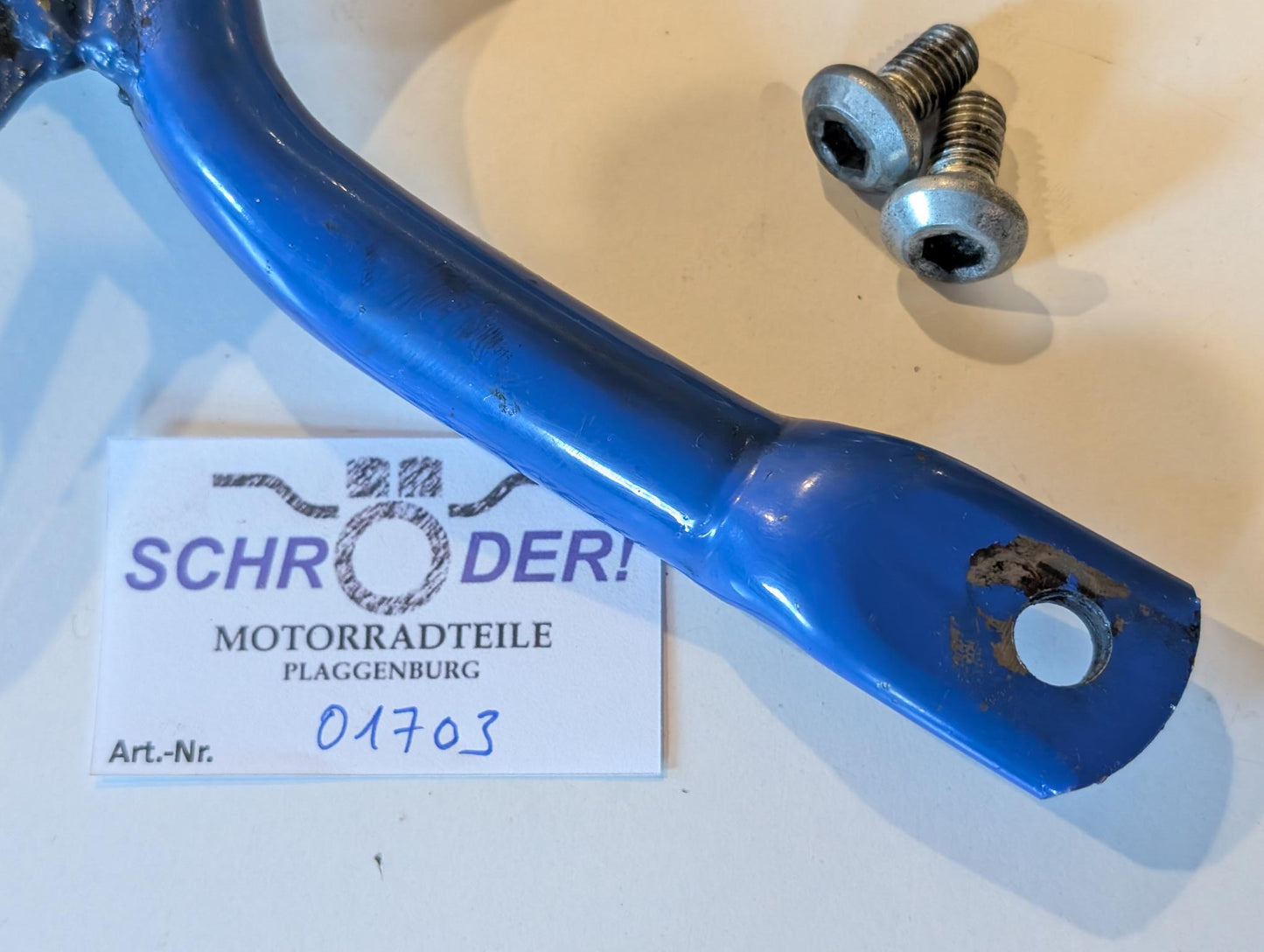 Yamaha XT600Z 1VJ Fussrastenhalter Konsole hinten rechts 1VJ-27442-00 mit Schrauben, gebraucht