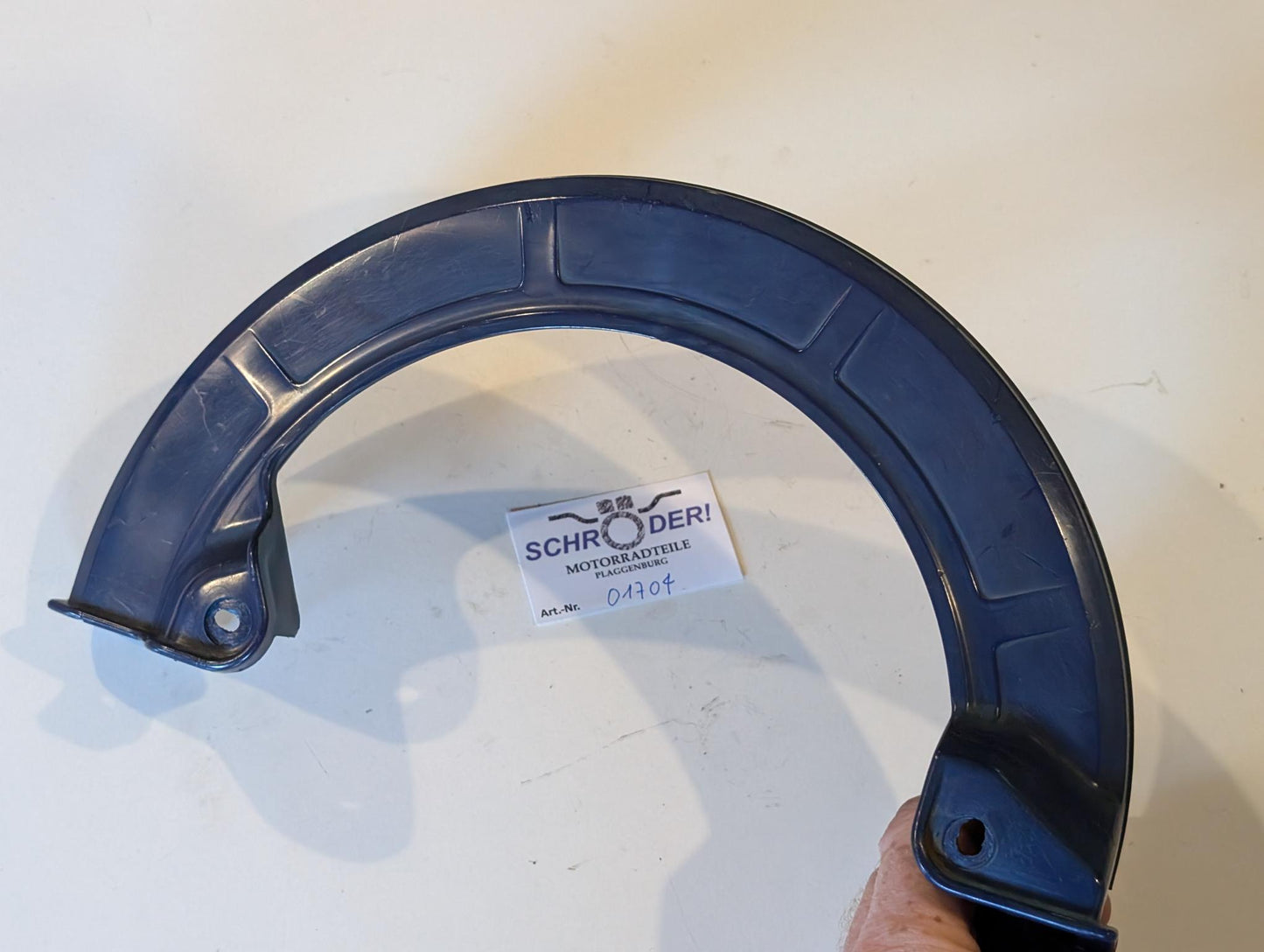 Yamaha XT600Z 1VJ Original Bremsscheibenschutz 1VJ-25715 blau Protektor Deckel, gebraucht