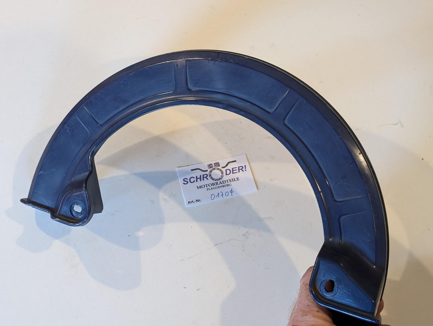 Yamaha XT600Z 1VJ Original Bremsscheibenschutz 1VJ-25715 blau Protektor Deckel, gebraucht