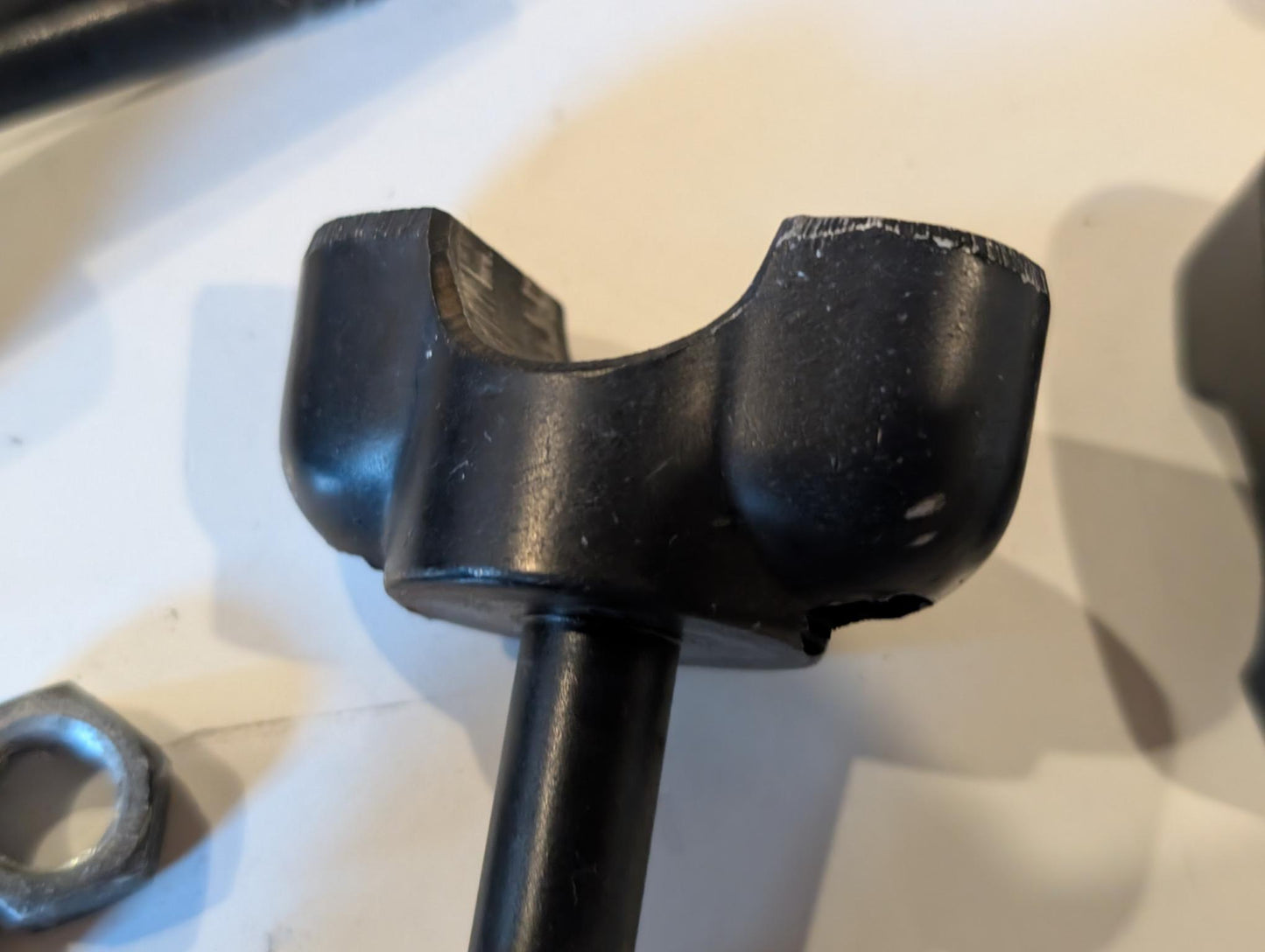 Yamaha XT600Z 1VJ Lenkerhalter 3Y6-23442-00 Klemmen 1E6-23441-00 und Schrauben, gebraucht