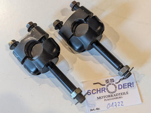 Yamaha XT600Z 1VJ Lenkerhalter 3Y6-23442-00 Klemmen 1E6-23441-00 und Schrauben, gebraucht