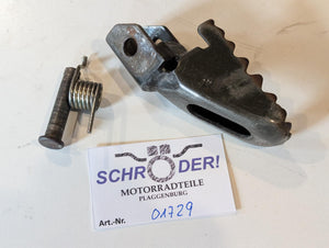 Yamaha XT600Z 1VJ Fussraste Krallenfussraste vorne rechts 22W-27421-00 mit Bolzen und Feder, gebraucht