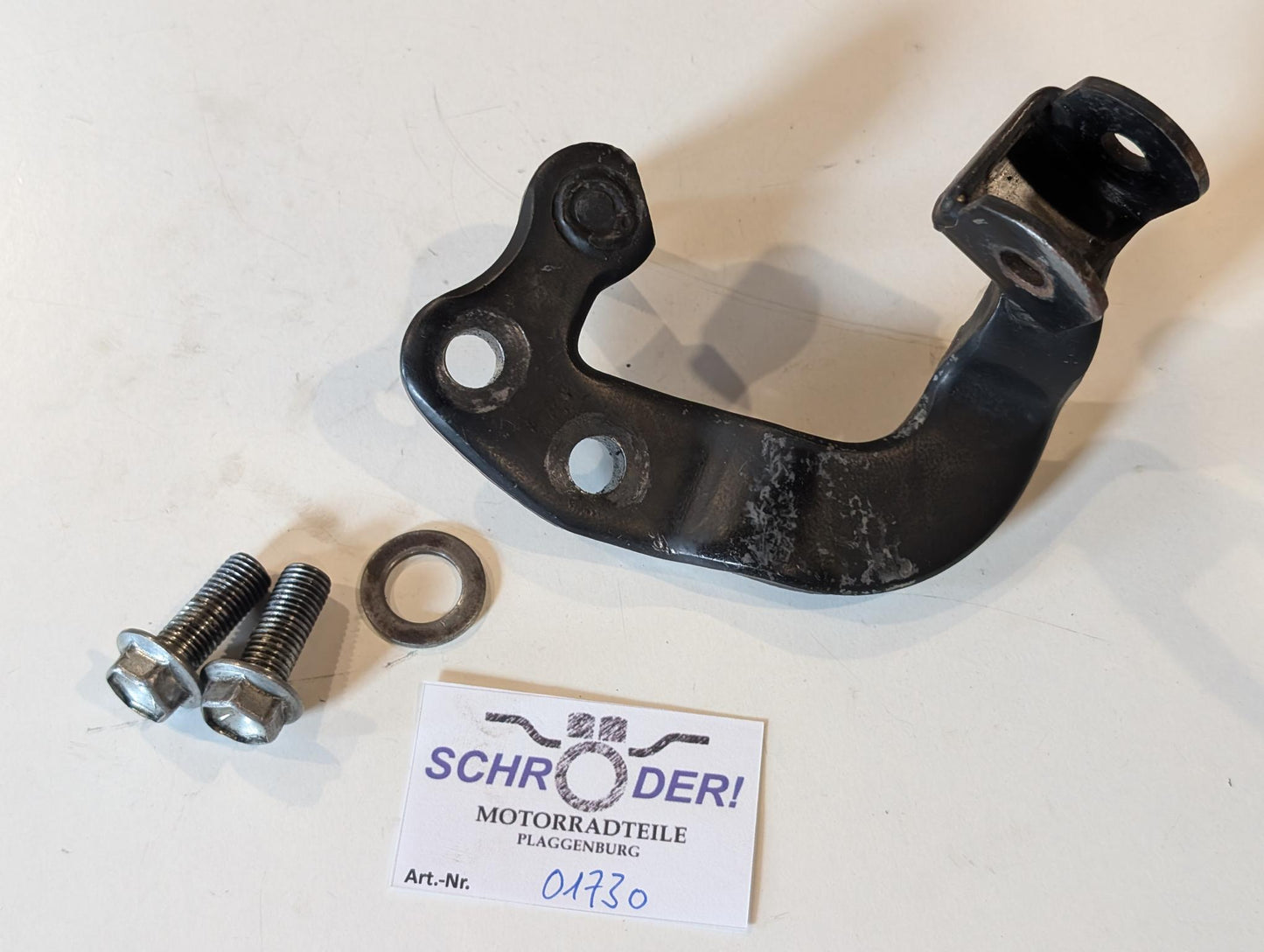 Yamaha XT600Z 1VJ Fussrastenhalter Halter Bremshebel vorne rechts 34L-27422-01 mit Schauben, gebraucht