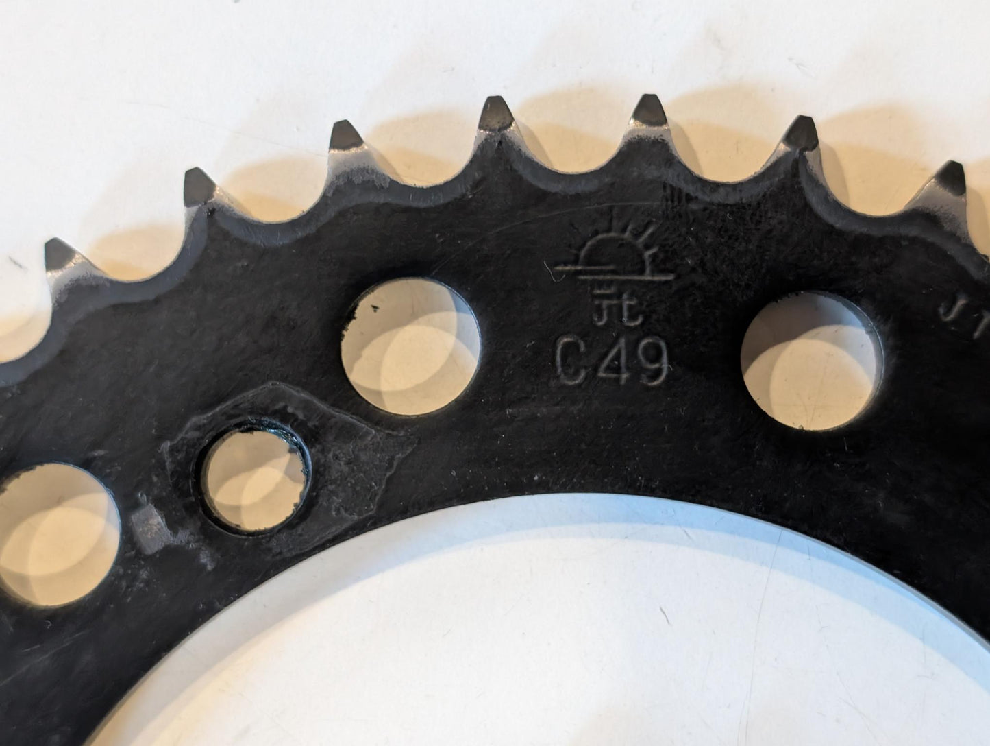 Kettenritzel JTF-577-15 15 Zähne und Kettenrad hinten JTR857-40 40 Zähne, gebraucht