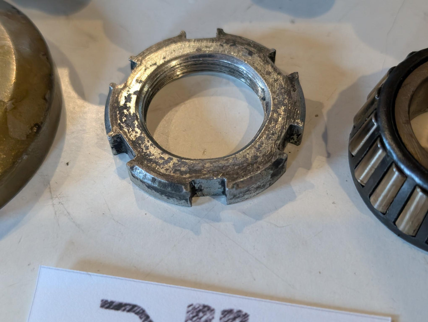Yamaha XT600Z 1VJ Gabelbrücke Unterteil 55W-23340-20 mit Lagern Schrauben Staubdeckel, gebraucht
