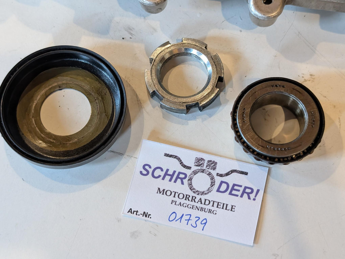 Yamaha XT600Z 1VJ Gabelbrücke Unterteil 55W-23340-20 mit Lagern Schrauben Staubdeckel, gebraucht