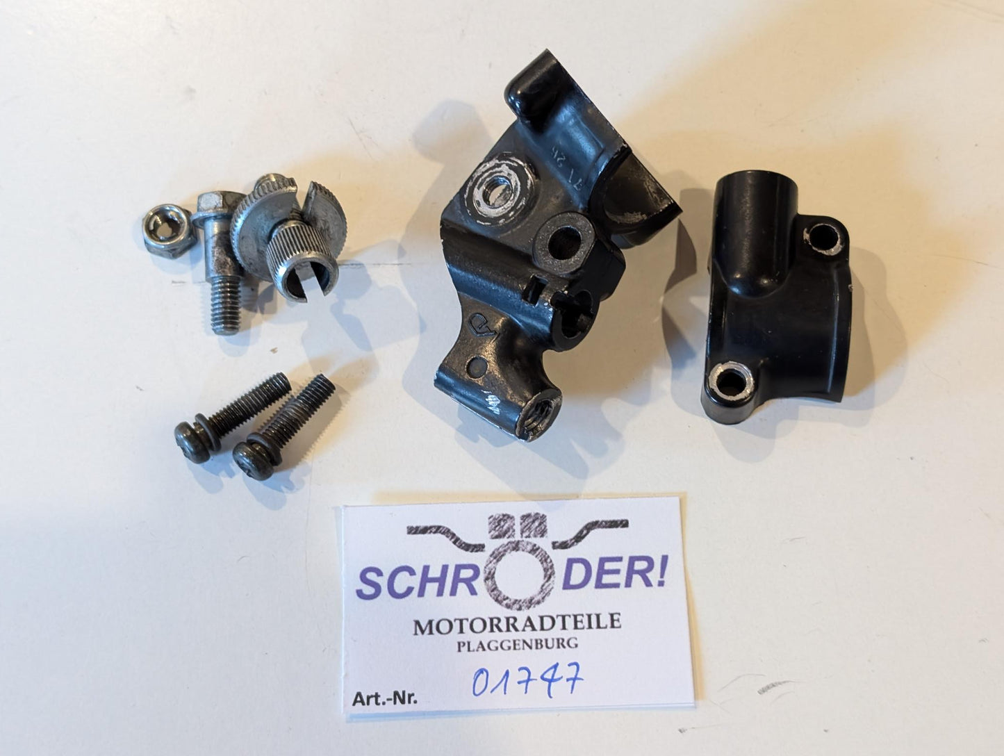 Yamaha XT600Z 1VJ Halter Kupplungshebel 1LN-82911-00 33G-82913-00 Spiegelhalter links, gebraucht