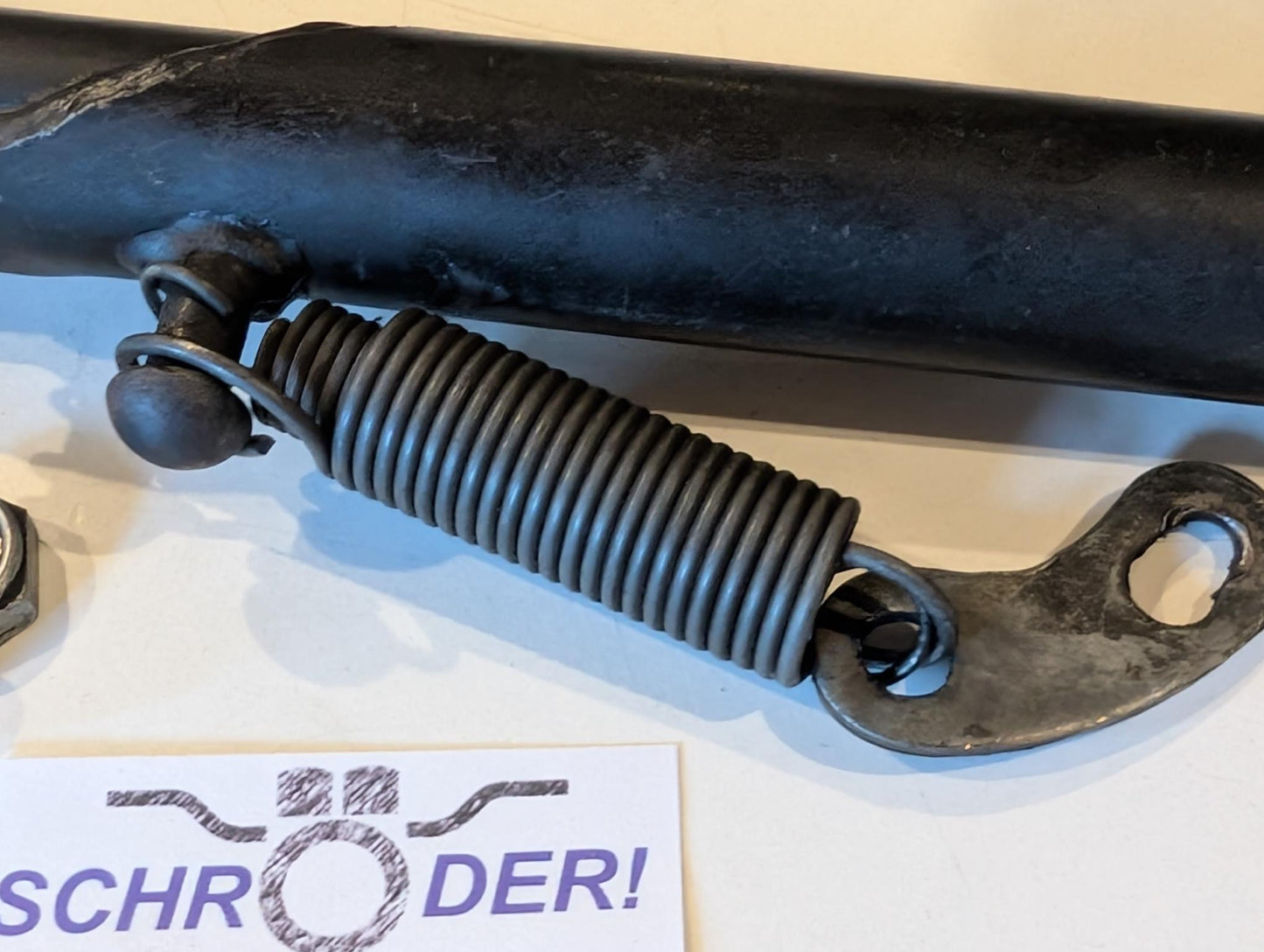 Yamaha XT600Z 1VJ Seitenständer 55W-27311-00 mit Schraube Mutter Federn Platte, gebraucht