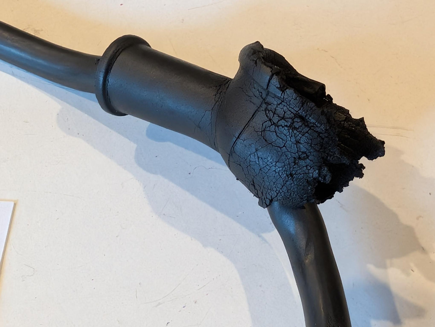 Yamaha XT600Z 1VJ Kabel Schwarz Anlasser an Relais, gebraucht