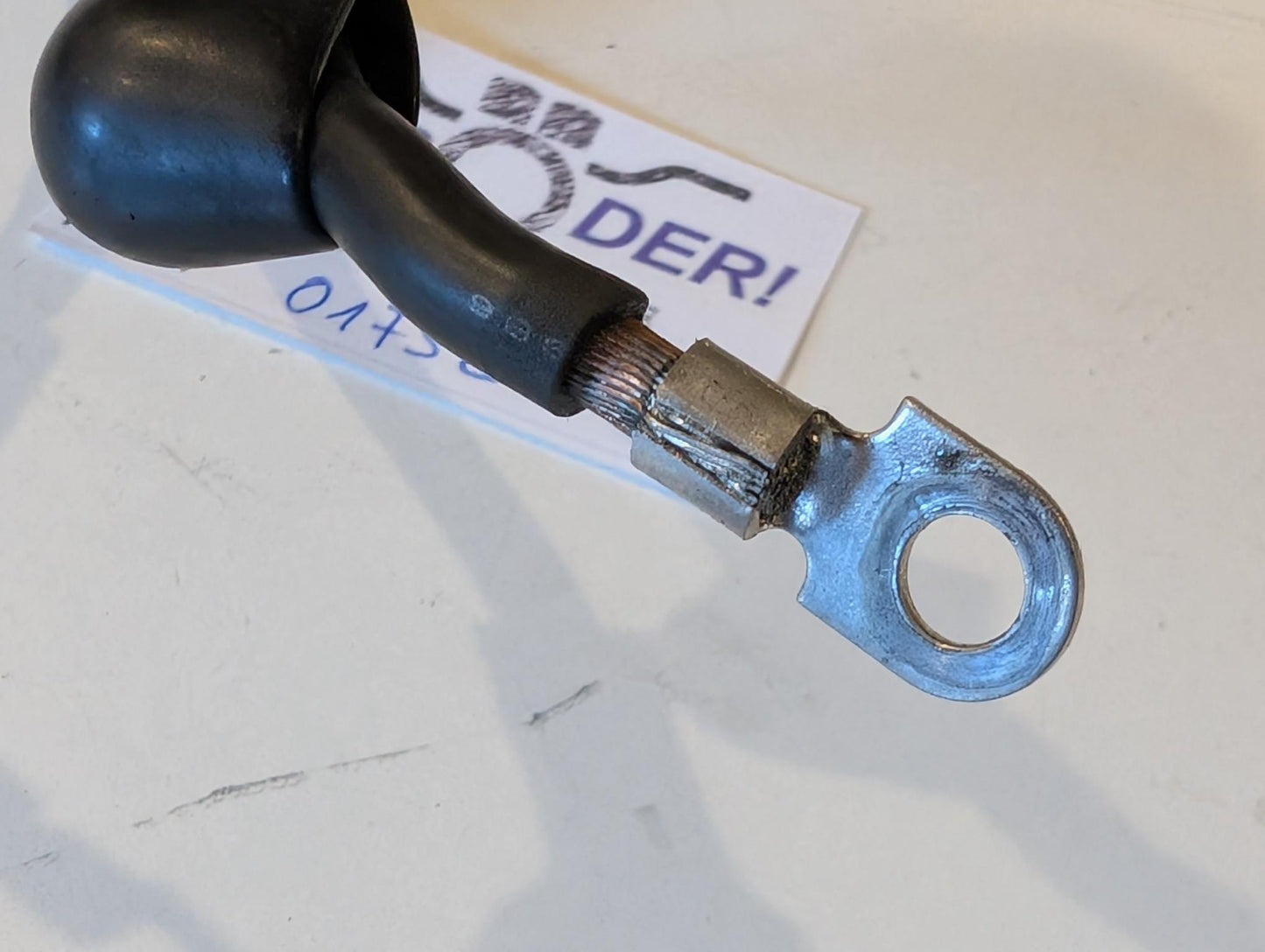 Yamaha XT600Z 1VJ Kabel Schwarz Anlasser an Relais, gebraucht