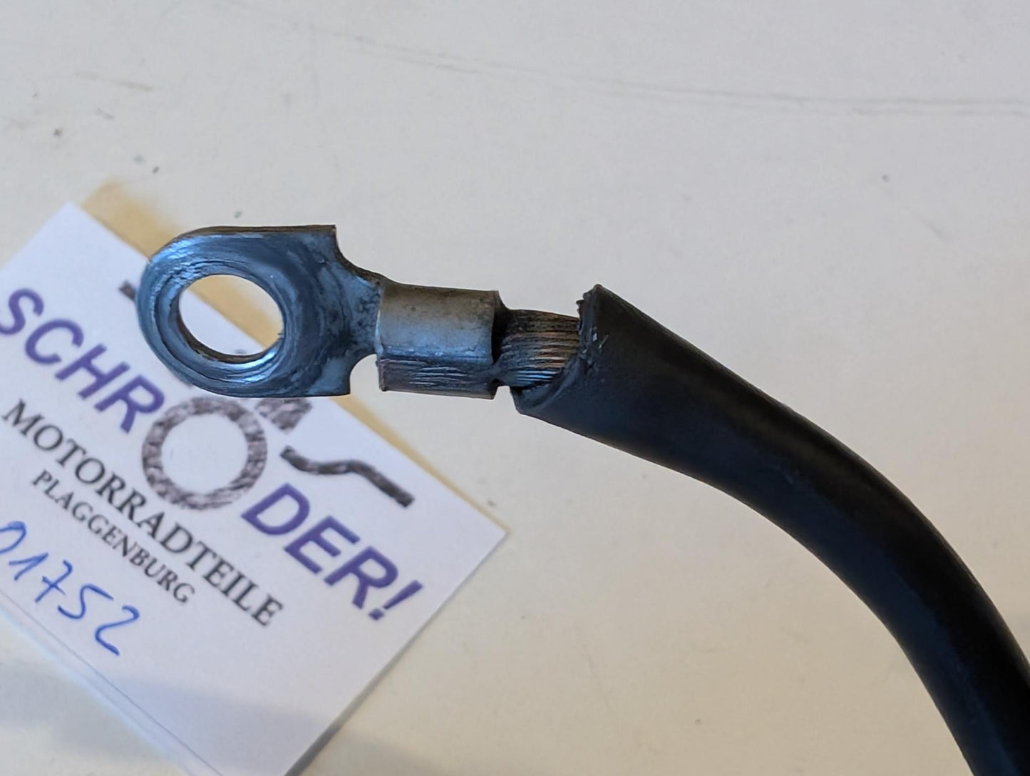 Yamaha XT600Z 1VJ Kabel Schwarz Anlasser an Relais, gebraucht