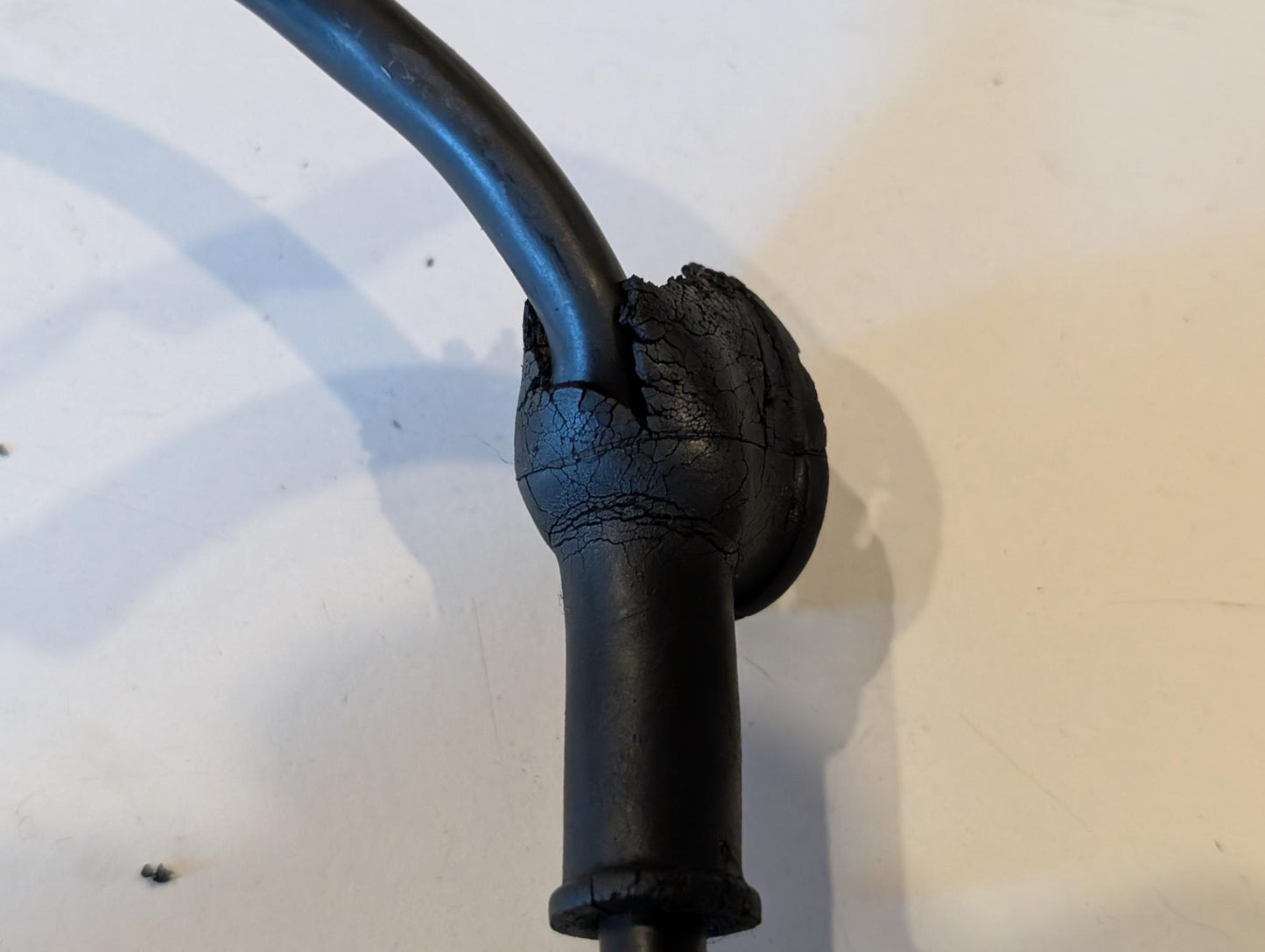 Yamaha XT600Z 1VJ Kabel Schwarz Anlasser an Relais, gebraucht