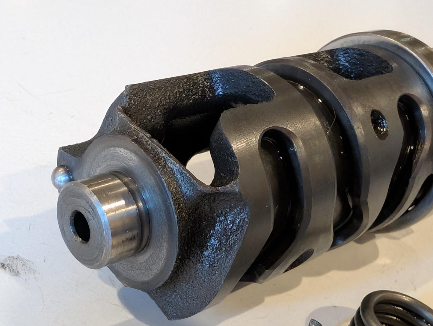 Yamaha XT600Z 1VJ 3AJ Schaltwalze 5Y1-18540-00 Schaltnockeneinheit und Raster 34K-18140-00 Anschlaghebeleinheit, gebraucht