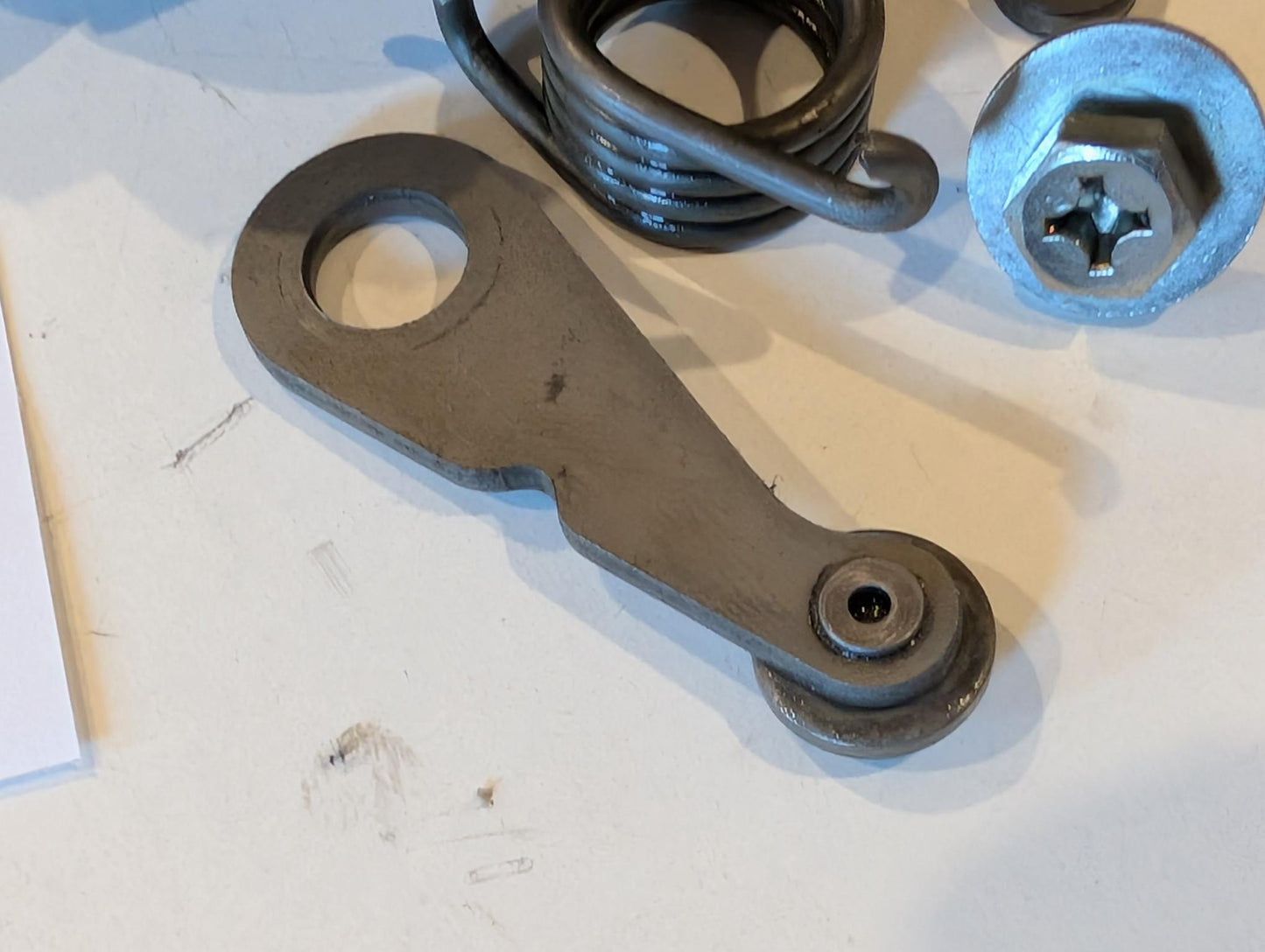 Yamaha XT600Z 1VJ 3AJ Schaltwalze 5Y1-18540-00 Schaltnockeneinheit und Raster 34K-18140-00 Anschlaghebeleinheit, gebraucht