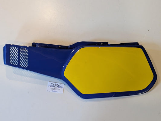 Yamaha XT600Z 1VJ Verkleidung Verkleidungsdeckel 1VJ-21711 Seitendeckel links, blau, gebraucht