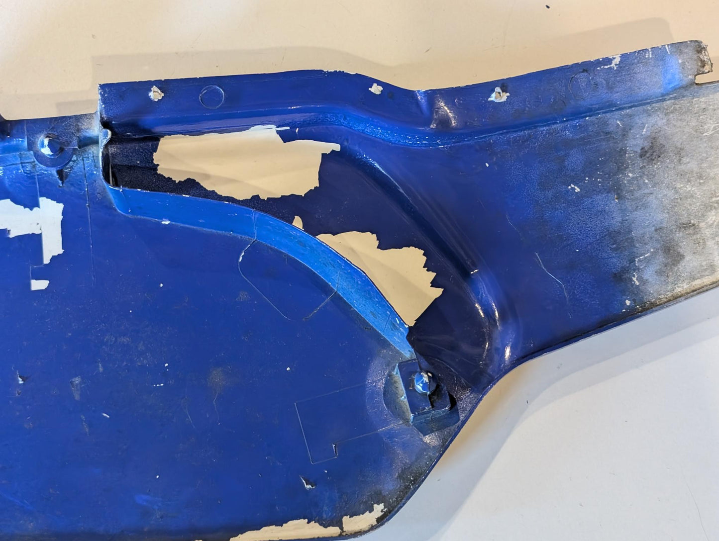 Yamaha XT600Z 1VJ Verkleidung Verkleidungsdeckel 1VJ-21711 Seitendeckel links, blau, gebraucht