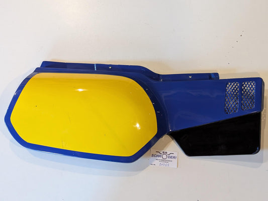 Yamaha XT600Z 1VJ Verkleidung Verkleidungsdeckel 1VJ-21721 Seitendeckel rechts, blau, gebraucht