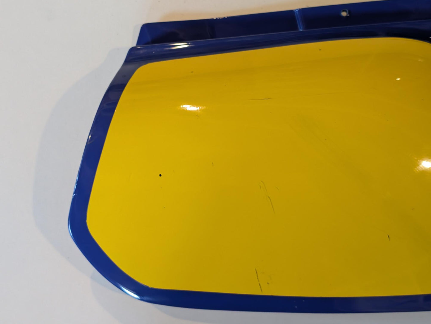 Yamaha XT600Z 1VJ Verkleidung Verkleidungsdeckel 1VJ-21721 Seitendeckel rechts, blau, gebraucht