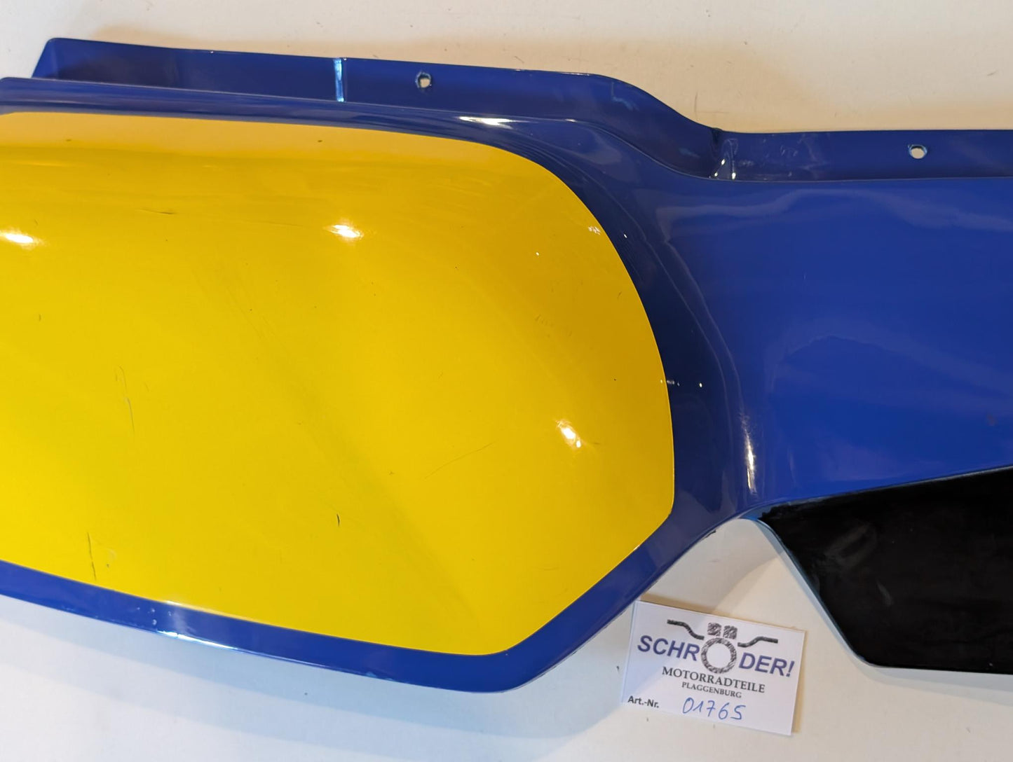 Yamaha XT600Z 1VJ Verkleidung Verkleidungsdeckel 1VJ-21721 Seitendeckel rechts, blau, gebraucht